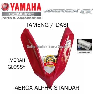 Tameng Panel Dasi Depan Merah Glossy Aerox Alpha Standar Red Solid H Asli Original Yamaha Surabaya
