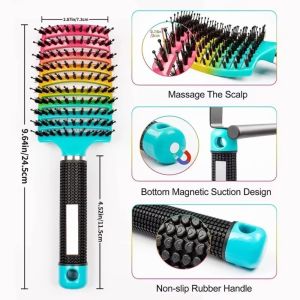 ZYJC Wet Hair Use Magic Scalp Massage Hair Brush Styling Tool Curly Hair Design Hairdressing Tool Scalp Massage Comb Salon Use