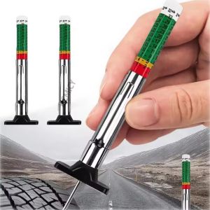 MINUTE Phạm vi đo 25mm Thước đo độ sâu gai lốp Thước đo kỹ thuật số Màu sắc được mã hóa Bút đo kỹ thuật số Chính xác Thiết kế dạng bút Máy đo độ sâu xe hơi Dành cho lốp ô tô