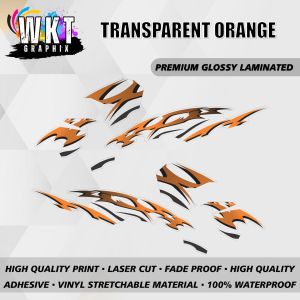 HONDA CLICK V3 DETROIT DESIGN DECALS (WATERPROOF LAMINATED FADE PROOF)
