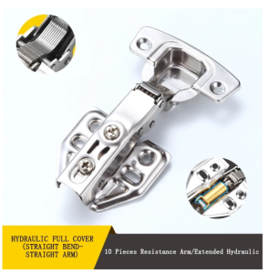 10 pairs 2.0 thickness 2pcs 304 Stainless Steel Heavy Hinges Soft Close Hydraulic Cabinet Door with screws