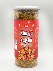 KHÔ GÀ SẤY TỎI C&B (Giòn thơm - Đậm vị)