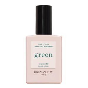 Manucurist - Green Sunshine Coat - Vegan Coat - 12-Free - Plant-Based Ingredients (69%) - Made in France - 0.5 fl oz