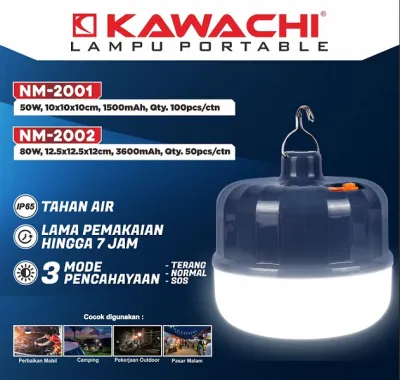 Lampu Portable/ Led Emergency Light Kawachi 50Watt & 80 Watt NM-2001 & NM-2002