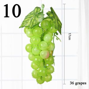 OOG Mini Fake Plastic Lifelike Decorative Home Decor Grapes Simulation Artificial Fruit