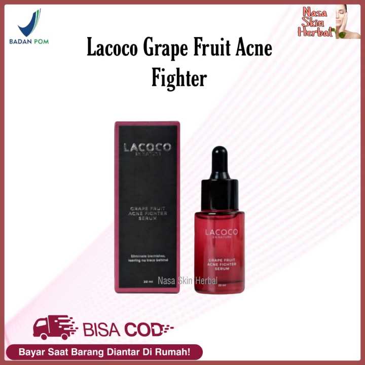 PRODUK TERBARU - LACOCO GRAPE FRUIT ACNE FIGHTER SERUM NASA - LACOCO NASA/Lacoco Grape Fruit Acne Fighter Serum/ Serum Acne / mengatasi beruntusan /mengurangi timbulnya jerawat / merawat tekstur dan elasitas wajah