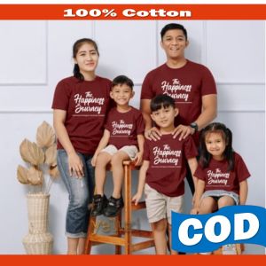 Kaos Couple Reglan Baju Distro Keluarga Happines Baju Pasangan