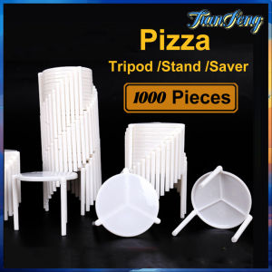 1000PCS Pizza Stand Tripod Pizza Saver Take Out Catering Disposable White Pizza Stack