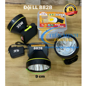 Đèn đội đầu NO 8828 35W - chóa 9cm ánh sáng trắng chip led siêu sáng 2 chế độ sáng mạnh/yếu