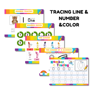 Tracing Pad for Kids with Alphabet and Number Tracing Sheets Shapes Colors and Writing Practice A5 SIZE