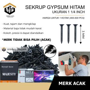 Sekrup skrup gypsum gipsum 1 1/4 inch x 6 / drywall screws