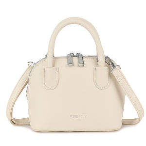 8039# Irene Novy Genuine Leather Mini Shell Bag Handheld Bowling Bag Versatile Shoulder Crossbody