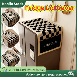 Fridge Lid Cover with Pocket Dustproof Durable Non-slip Cover for Washing Machine Micro-wave Oven