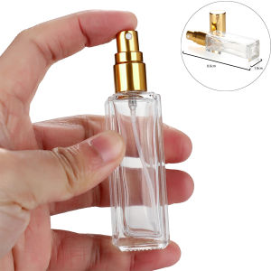 Portable Refillable Empty Perfume Bottle Traveler Glass Spray Bottle Transparent Container Wholesale No label