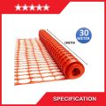 1M X 30 METER WARNING BARRIER FENCE ORANGE NETTINGREFLECTIVE SAFETY NETTING FENCING BARRIER ROLL REFLECTIVE PLASTIC SAFETY CONSTRUCTION NETTING BARRIER PLASTIC ORANGE MESH FENCE NET. 