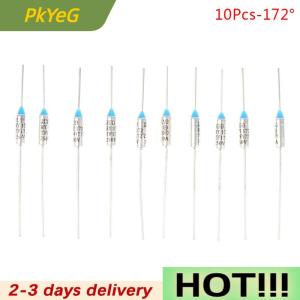 PkYeG 10Pcs Metal Thermal Fuse 10A 15A 250V Temperature 142° 150° 172° 185° 216°