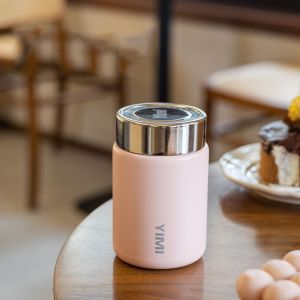 HJKL ฉนวนกันความร้อน แก้วเก็บความร้อนสแตนเลสขนาดเล็ก 316สแตนเลสสตีล กันรั่วซึม ขวดน้ำร้อนขนาดเล็ก ถ้วยความร้อนสำหรับรถยนต์ 230มล. กระติกน้ำสูญญากาศแบบพกพาขนาด230มล. ซุปโจ๊กเกอร์