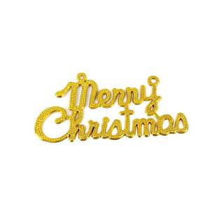 Merry Christmas Pendant Hanging Letters Decoration Xmas Tree Ornaments Wall Door Cake Decoration