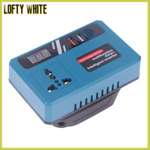 Lofty White 1ชิ้นสำหรับ Makita DC18V แบตเตอรี่18V 21V ถึง220V เครื่องกำเนิดไฟฟ้ากระแสสลับอินเวอร์เตอร์แบตเตอรี่อินเวอร์เตอร์ใหม่