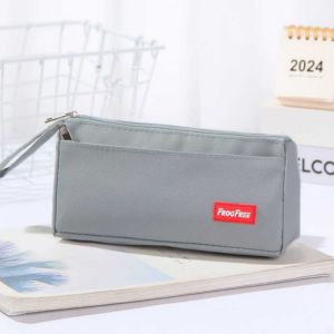 Harga Grosir - Kotak Pensil Zipper Portabel / Tempat Alat Tulis Kapasitas Besar