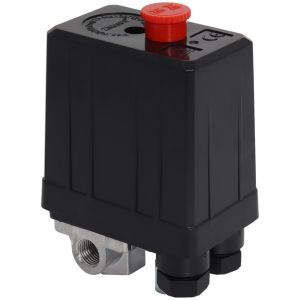 NEXASHOP 90-120PSI Air Compressor 220V 4 Ports Control Valve Accessories Adjustable Pressure Pressure Switch Air Compressor Parts