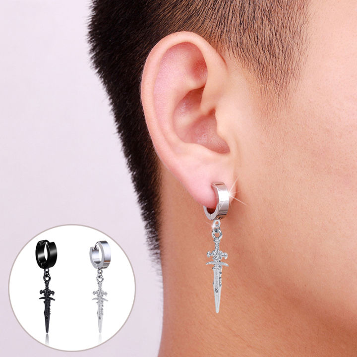 【Fairy Castle】1 Pairs Stainless Steel Painless Cross Ear Clip