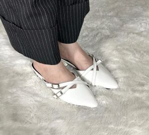 Alifha28 Sendal Slip On Wanita Heels 3cm Mules Sandal Selop Cewek FZ.01