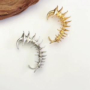 Punk Helix Tragus Conch Snug Earring Alloy Cartilage Earring Gothic Style Ear Cuff Adornment for Helix and Tragus