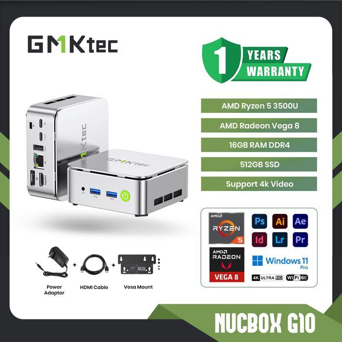 PROMO Mini PC Gaming AMD Ryzen 3500U GMKTEC G10 16GB RAM DDR4