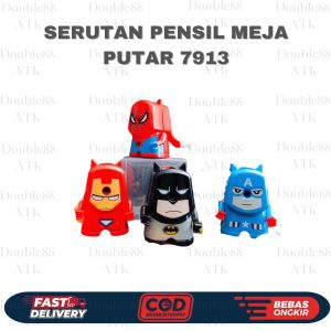 Serutan Putar Pensil Meja Superhero 7913