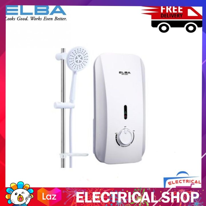 Elba EWHE3881(SW) Instant Water Heater NonPump (Snow White) Lazada