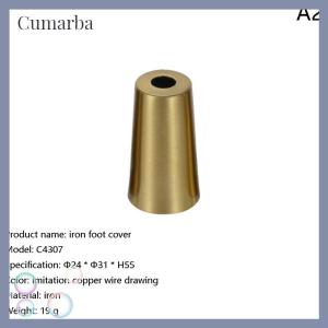 [Cumarba] Foot Solid Brushed Iron Table Chair Cylinder Cap Protect Decor Bottom Safe Pad