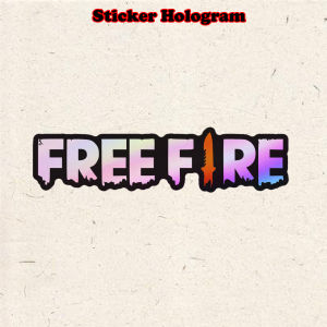 Stiker Hologram Game Freefire ukuran 8 cm