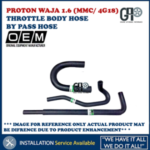 PROTON WAJA 1.6 (MMC/ 4G18) THROTTLE BODY HOSE & BY PASS HOSE SET/ 3 PIECE
