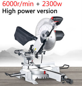【Infrared laser function】DEKES Industrial Sliding Bar Compound Aluminum Cutter Miter Saw with Laser Pointer & Electronic Brake Sharp Cut  10" 1800-2300W