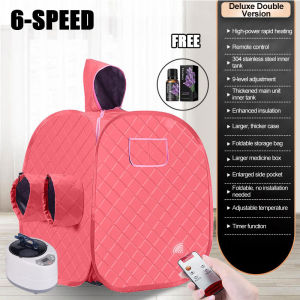 Sauna Steam Bath Double Portable Sauna Tent Portable Sauna Steamer Box Tent Steam Bath Team Sauna Box Body SteamerBox Sauna Suit Facial Vacuum Steamer Portable Facial Care Portable Weight Loss Machine With Remote Control