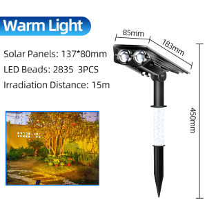 KKSKY Christmas Lights RGB Floor Lamps 10㎡ Household Owl Eye Solar Outdoor Waterproof Spotlights Are Super Bright Lawn Lights Landscape Garden Decorative Lamp Illuminating Trees Flowers Stones Roads Walls Villas Courtyards