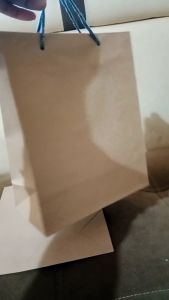 12 Pcs Paper Bag ukuran 18x7x22 cm polos Tas hajatan kertas kado cantik elegan coklat