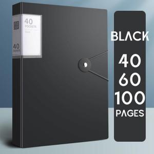 Clear Book A4 Clear Folder Document Organizer Presentation Book Pockets Clearbook School Supplies