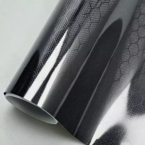 Vinyl Wrap Sticker Forged Carbon Fiber Gloss Black Honeycomb Diamond Self Adhesive Film Heat Resistant Car Motorcycle Trim