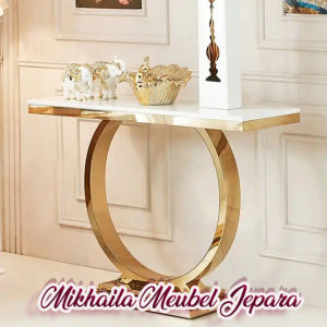 meja konsul stainless meja konsul gold