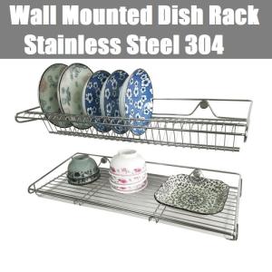 22" WALL MOUNTED DISH RACK/ STAINLESS STEEL 304/ DISH DRAINER /KITCHEN DISH DRYER