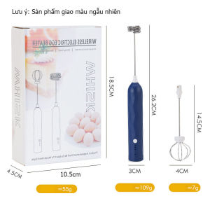 Máy Đánh Cafe Tạo Bọt Whisk Cầm Tay Mini Thiết Kế 3 Cấp Độ Máy Đánh Trứng Cỡ Nhỏ Tạo Bọt Mịn Nhanh Chóng Dễ Dùng Tiện Lợi