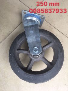 [Freeship +quà tặng 19k] Bánh xe xoay cao su 250 mm chịu tải trọng lớn tại Máy cầm tay NTT bảo hành dài hạn dùng lắp xe đẩy hàng di chuyển nhẹ nhàng êm ái