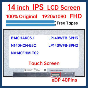 14" Touch Screen N140HCN-E5C B140HAK03.1 NV140FHM-T02 LP140WFB-SPH3 LP140WFB-SPH2 LCD Display Matrix Panel Replacement 1920x1080