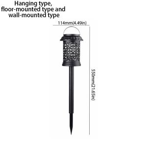 YRUQYS Solar-Powered Solar-Powered Mosquito Killer Lamp Type Waterproof Solar-Powered Insect Trap Mosquito Repellent Floor-Mounted Mosquito Repellent Lamp Outdoor Use