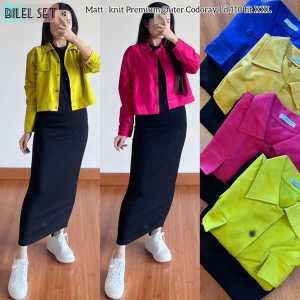 COD CENNA SET FASHION WANITA  SETELAN WANITA ATASAN CODORAY LD 100CM INNER SCUBA KOREA 1 SET
