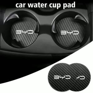 kkmf Silicone Car Cup Holder Coaster Anti-Slip Mat For BYD Seal Dolphin Seagull Song Plus Atto 3 Yuan Plus Han Tang Accessories 9T1N6