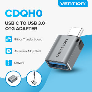 【Local Shipment】&【Manila Stock】Vention CDQH0 Type C to USB Connector Type C Male to USB Female Converter OTG 3.0 Adapter for Android Macbook Pro Samsung S10 HuaWei Mate 30 Honor XiaoMi iPad Pro OTG USB For Android Type C