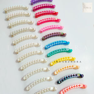 JEPIT PISANG - Korean Jepit Rambut Pearl Pastel Jepit Klip Anak Dewasa Murah Bagus Nyaman